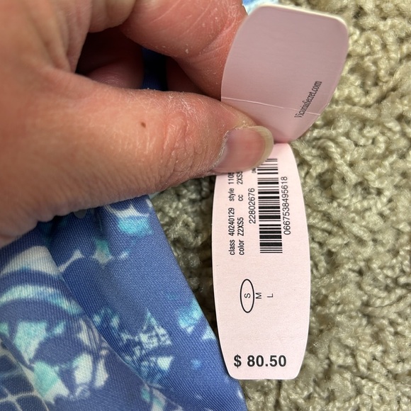 NWT Victoria’s Secret blue pineapple one piece halter swimsuit sz sm - Picture 4 of 6